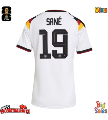 Germany Leroy Sane #19 Replica Home Stadium Shirt for Women World Cup 2026 Short Sleeve